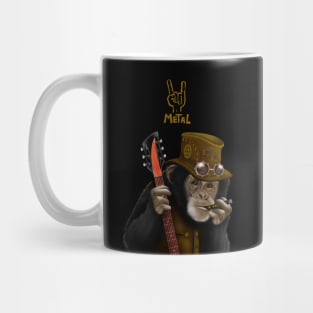 Rocker guitarist hippie ape Mug